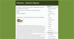 Desktop Screenshot of darwinspigeons.com